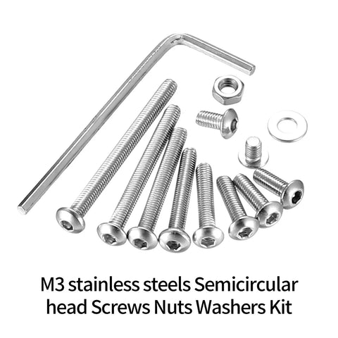 1050 Pcs M3 Screws Kit Pro Grade Stainless Steel Button Head Socket Cap Screws Nuts Washers And Bolts Assortment
