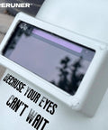 Auto Darkening Welding Lens Shade 10 HD For Pancake And Sugar Scoop Hoods 2x4 1 Quarter Inch close-up in welding setup