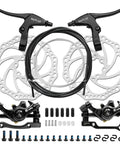 Alloy Mechanical Disc Brake Kit For Mountain Bikes With Front And Rear Calipers Aluminum Levers Includes Two 160mm Rotors And Cables