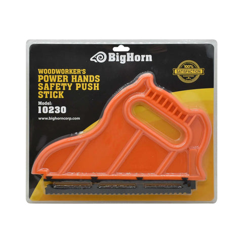 Power Hands Push Stick For Woodworking Beefed Up Durable Thick Plastic Design Safer High Reach Push Block in packaging