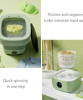 Ridiculously Compact Ten Liter Foldable Mini Washing Machine Featuring Three Auto Wash Cycles Ultrasonic Deep Cleaning And Blue Light Sterilization Makes Laundry Day An Absolute Breeze For College Dorms And Small Bedrooms.