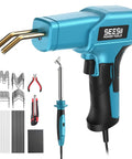 Beefy 150W Plastic Welder Kit 2 In 1 Hot Stapler And Soldering Iron with staples, rods, pliers for car bumpers and plastic repairs