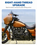 Shift Linkage Gear Style 01 For Harley Davidson Softail Trike Road King Electra Street Glide 1986 To 2026 Black on motorcycle