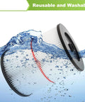 Replacement Cartridge Filter For Wet Dry Vacs Five Gallon And Larger Fits Six Gallon Eight Gallon Twelve Gallon Sixteen Gallon Thirty Two Gallon Vacuums General Purpose Heavy Duty Vacuum Filter Two Pack shown in water, highlighting washability and reusability.