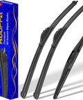 Honda Pilot Windshield Wiper Blades Set Of 3 Replacement OEM Quality 26 Inch 24 Inch 14 Inch U Hook Front Wipers For 2016 2017 2018.