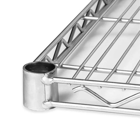 Rock Solid Chrome Wire Shelving Unit 36 X 48 Inches, Nsf Certified Heavy Duty Steel Racks Handling 600 Pounds, Snap Together Adjustable Levels, Built Legit For Workshop And Pantry Storage, 2 Pack
