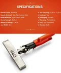 Specifications card for Six Inch Straight Handle Hand Seamer For Sheet Metal Bending And Flattening With Ergonomic Non Slip Grip