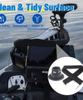 48 Inch Zippered Rigging Sleeve With Marine Cable Boot Diameter 4 And 2 Fifths Inches Universal Fit Yacht Cable Management Kit Waterproof Durable Shield For Steering And Electrical Cables On Boats shown on boat