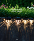 Solar Deck Lights Outdoor Waterproof LED Step And Pathway Lights For Stairs Yard And Patio Decor Lit Backyard Ambience 7 Color Changing Modes Auto On Off 6 Pack Durable Weatherproof Solar Powered With Easy Install on a garden wall.