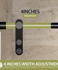 Barn-Style Sliding Shower Door With Exposed Rollers, 8mm Clear Tempered Glass, Matte Black Stainless Steel Hardware, 4-inch width adjustment