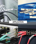 Application of Grab These Slick 2 Pack Compatible Heat Shrink Tube Label Tapes For Brother Ptouch Hse 251 Hs 251 Wire marking on various cables.
