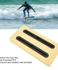 Beefy Lightweight PVC Foam Box For Hydrofoil Mounting, Stable Track Rail Box in use while surfing, heavy-duty black finish