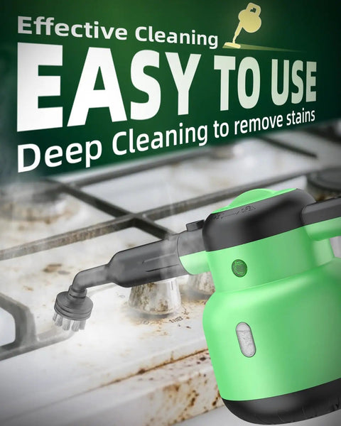 12In1 Steam Mop With Detachable Handheld Cleaner Straight Up Game Changer Chemical Free Deep Floor Steamer 1400W Quick Heat 221Degree Tool For Hardwood Tile Laminate Rug in action removing stains from a stove.