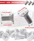 8 Piece Stainless Steel Brake Disc Rotor Retaining Screws Kit For Front And Rear Bolt On, No Rust, Long Lasting Strength, sizes shown