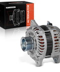 130 Amp 12V Alternator For Nissan Altima 2011 2018 V6 3.5L Maxima 2011 2014 2016 2018 Murano 2017 2018 Power Up Your Ride With 7 Groove Pulley Clockwise Rotation Drop In Replacement To Meet 11557N 2104007 23100JA11B 2310MJA11BRW Specs shown with packaging