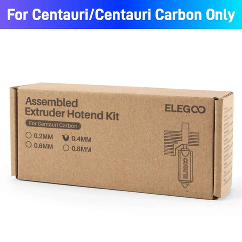 Box of 0.4mm Extruder Hotend Kit for Centauri and Centauri Carbon Hardened Steel Coated Brass Nozzle Built Tough And Heat Resistant