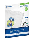 Lightweight Inkjet Printable Heat Transfer Paper For Light Fabrics Iron On HTV Sheets 8x11 Inches 25 Sheets Made In USA packaging