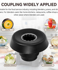 Heavy Duty Blender Drive Coupling Replacement For Xtreme Series Commercial Blenders High Torque Drive Socket Fits MX1000XT MX1100XT MX1200XT MX1050XT MX1300XT MX1500XT And Other Xtreme Series Models, black polymer