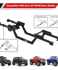 Aluminum LCG Universal Chassis Frame Kit For TRX4M 1 18 Scale RC Cars CNC Machined Black Anodized Chassis With Multiple Shock Mount Points
