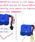 2 Pack 7.4V 600mAh Li Ion RC Boat Battery With XH3P Plug For H100 H102 H106 H108 T1 T02 RC Boats Plus Cable
