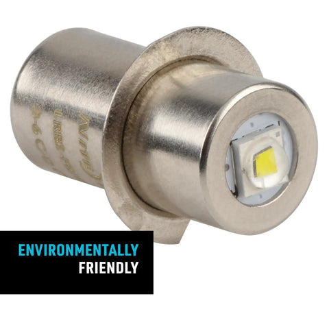 High Power LED Upgrade Bulb For C And D Cell Flashlights 74 Lumen Soft White Replacement Long Lasting LED Light Bulb environmental label