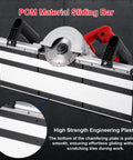 Pro Grade Wet Cut Tile Chamfer Machine With 12V Pump And Dual Spray Nozzles features POM material sliding bar for smooth beveling.