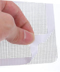 Self Adhesive Window Screen Repair Patches Kit for Holes in Windows and Doors Easy Quick Fix Durable White Patch Repair Kit