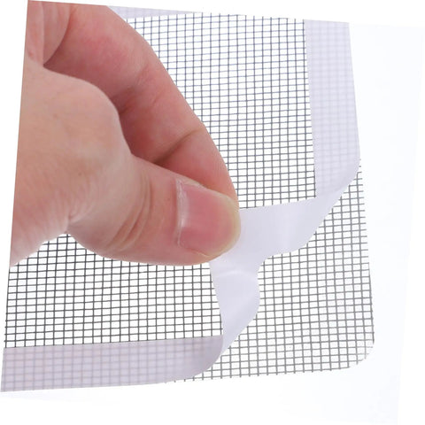 Self Adhesive Window Screen Repair Patches Kit for Holes in Windows and Doors Easy Quick Fix Durable White Patch Repair Kit
