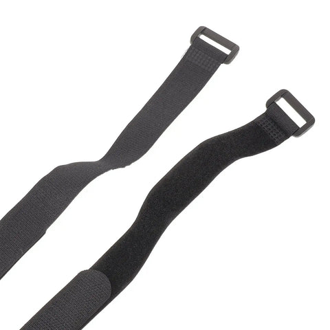 Black straps from Sectional Couch Connector Straps 30 Pack With Hook And Loop Fasteners To Keep Modular Sofas Stable For Home And Office Use