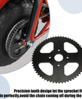 60 Tooth Sprocket for 420 Chain Mini Bike Rear Sprocket 40mm Bore Replacement Fits Coleman CT200U EX BT200X CT200U EXR beefed up Baja Warrior MB200 TrailMaster Predator 212cc 196cc Go Kart Parts shown next to rear wheel