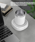 Dope Two In One Desk Drink Heater And Chiller With Matching Mug One Touch Switch 36 Watt Electric Cup Warmer Cooler for coffee on desk.