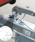 Two Pack Trailer Coupler Pins With Quick Release Ring And Locking Pin Design For Arch Hitch Use On Farm Trailers And Towing Accessories One Quarter Inch By Three Point Two Inches Durable Galvanized Carbon Steel Built Tough For Long Life And Easy Removal installed on a trailer hitch.
