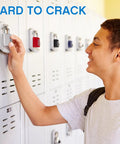 Student using 10 Pack Resettable 4 Digit Combination Lock Padlocks Waterproof Locker Locks Small Outdoor Tough As Nails Dope