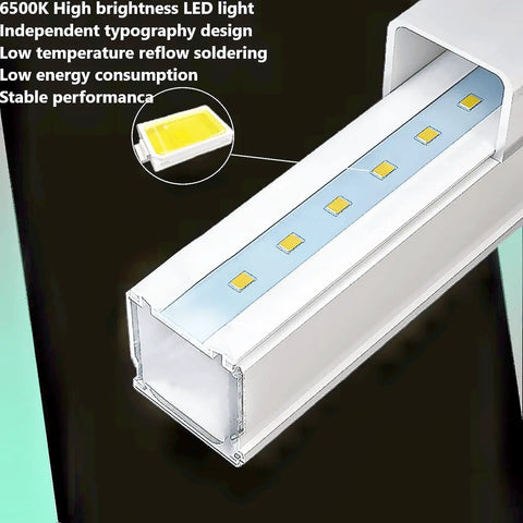 Close-up of LED grid in Bright DIY Plug-In Hexagon Garage Light Kit for Car Repair, showing light structure and specifications.
