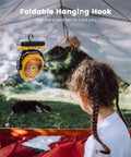 36000mAh Portable Camping Fan With Detachable Batteries Led Light And Remote Four Speeds Rechargeable for tent use.