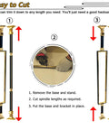 Adjustable Black Stair Railing Spindles Built Like A Tank For No Fuss Mounting Square Aluminum Baluster Posts cut down to size instructions.