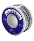 Easy Melt Rosin Solder Wire 63 37 Lead Tin For Electronics Repair 100g spool with label showing 1.0mm and 2% flux