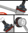 Detail view of Front Sway Bar End Links Pair for Mazda 3 2014 2015 2016 2017 2018 Sport Stabilizer Bar Upgrade, showing joints and fasteners.