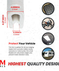 White Edge Trim Small 0.375 Inch U Height And 0.039 To 0.093 Inch Grip Range For 100 Foot Flexible Edge Channel Strip With Snap In Clips No Adhesive Needed Easy Install Durable White Finish For Car Home And Furniture Edges, featuring detailed measurements and product uses in image.