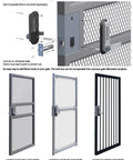 Heavy Duty Steel Gate Lock Box For Metal Gates And Fences Precut Holes For Mechanical Combination Locks Backset Standard One And Three Quarters Inch