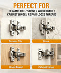 6x14mm Short Expansion Screw Set For Cabinet Hinge Repair And Stripped Thread Restoration on various surfaces