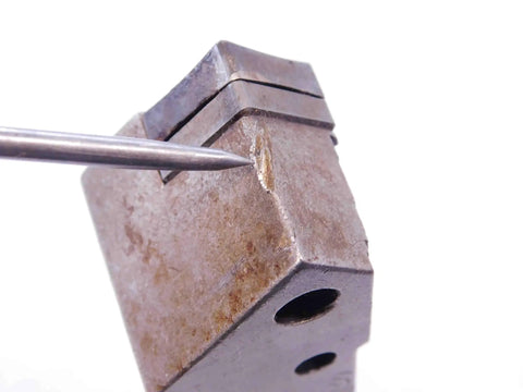 Close-up of Beefy Pro Grade Lathe Turning Tool Holder MSSNR 206 highlighting wear with NS2402CR5 inserts compatibility