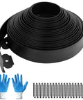 1.5 Inch Tall Garden Edging Kit With 40 Ft Flexible Landscape Coil And 40 Spikes, DIY Friendly Durable Plastic Border Edging