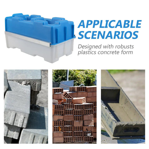 Hollow Brick Molds For Concrete Reusable Plastic Paver Mold For DIY Garden Walls And Patio Decor Rugged Concrete Forms