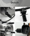 Close-up of 2 Pack Heavy Duty Front Wheel Bearing And Hub Assembly For Wrangler JK 2011 Through 2018 5 Lug With ABS details