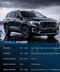 SUV vehicle fitment chart for Brake Kit For 2011 2020 Jeep Grand Cherokee And Dodge Durango