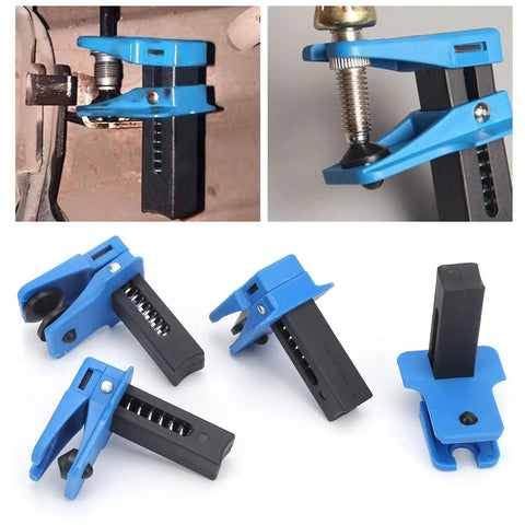 4 Piece Oil Pipe Clamp Set For Auto Repair And Maintenance, Vertical Hose Clamp For Brake Lines, ABS Plastic Construction