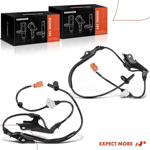 Top Shelf Front Left And Right Abs Wheel Speed Sensor Pair Kit For Honda Accord 2003 To 2007 And Acura Tsx 2004 To 2008 with packaging.