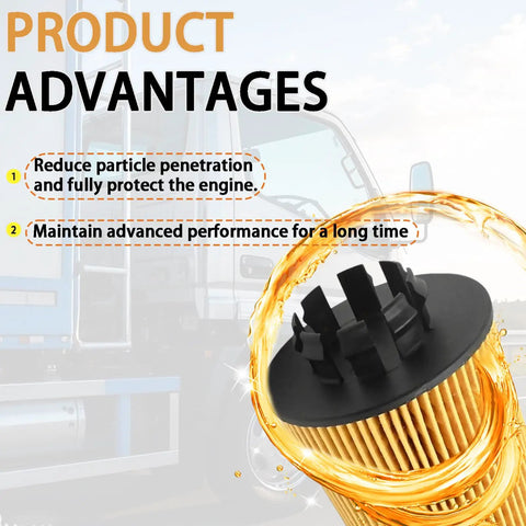 Oil Filter Kit QC000001 Fits 2012 2013 2014 2015 2016 2017 2018 Engines With LF16330 WL10232 P40037 product advantages
