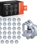 Thirty Tough Headlight Retainer Clips And Specialty Nut Fasteners To Swap Busted Trim Pieces On Buick Enclave Cadillac Ats Ct6 Cts Elr Xt4 Chevy Cruze Silverado Grille, 30 pcs zinc set.